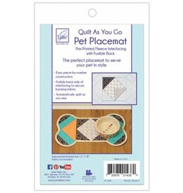 Quilt as you go placemat - Dog with Fabric