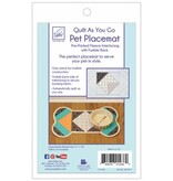 Quilt as you go placemat - Dog with Fabric