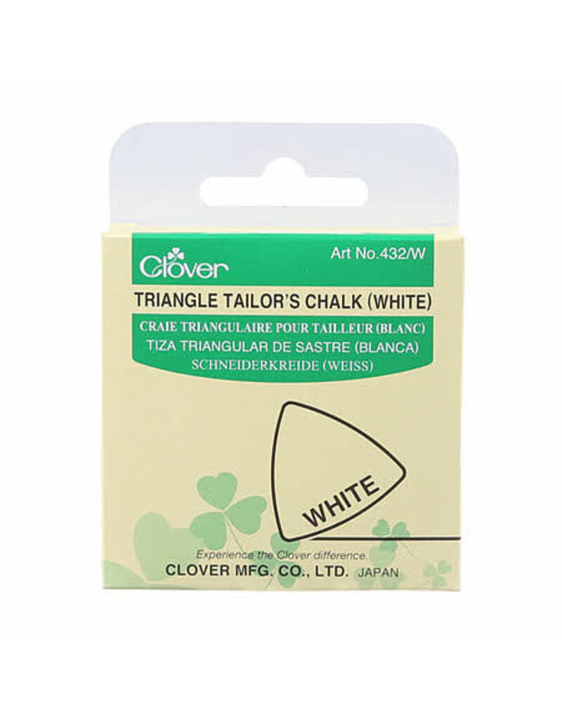 Clover Triangle Tailor's Chalk --White