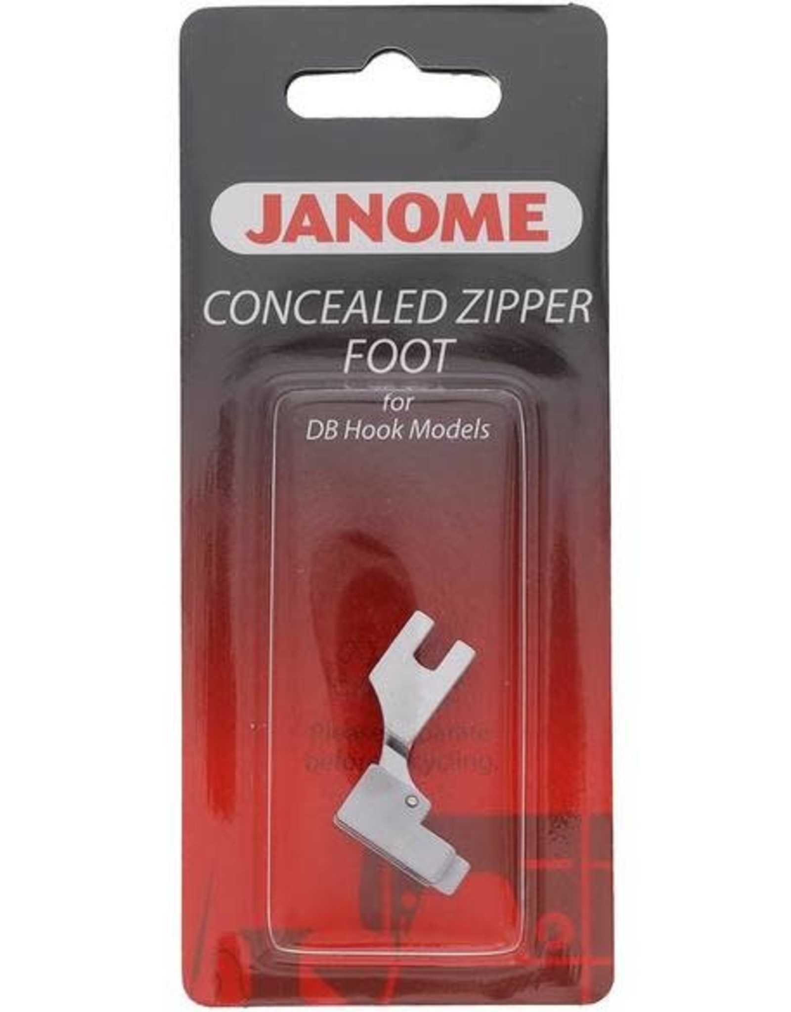Concealed Zipper foot 1600 p series 767410016 Dominion Sewing Centre