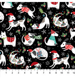 Northcott Santa Paws 24152-99M (1/2m)