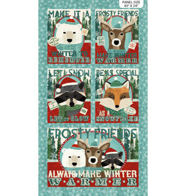 Northcott Warmin'Up Winter Flannel Panel F24183