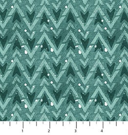 Northcott Warmin' Up Winter Flannel Teal Arrow Texture F24190-66M