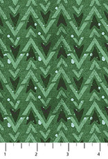Northcott Warmin' Up Winter Flannel Green Arrow Texture F24190-76M