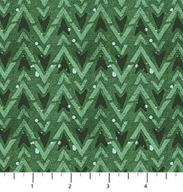 Northcott Warmin' Up Winter Flannel Green Arrow Texture F24190-76M