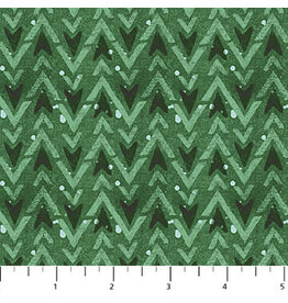 Northcott Warmin' Up Winter Flannel Green Arrow Texture F24190-76M