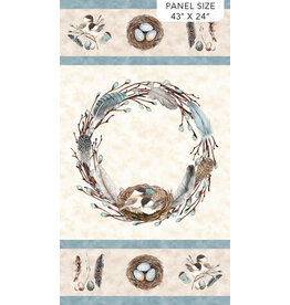 Northcott Feathered Nest Panel 24393-11