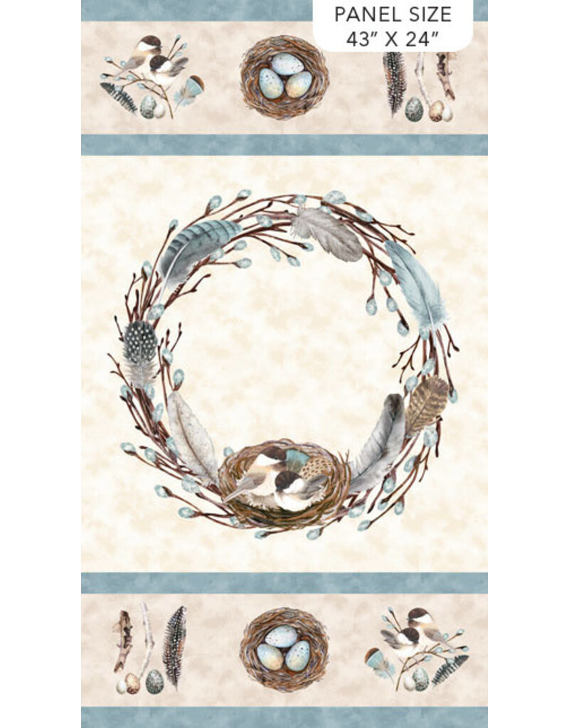 Northcott Feathered Nest Panel 24393-11