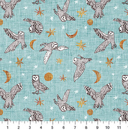 Forest Fable Blue Owls DP90348-40
