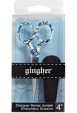 Gingher 4" Designer Juniper Embroidery scissors