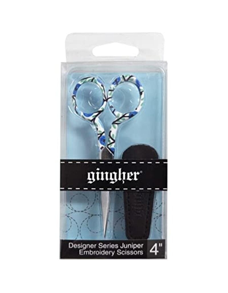Gingher 4" Designer Juniper Embroidery scissors