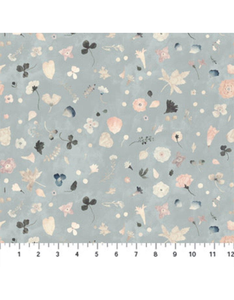 Memories blue floral (1/2m) 90390-40