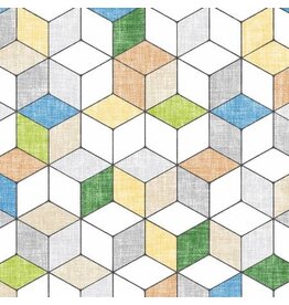 Forest glade green hexagon  - Y3156-21