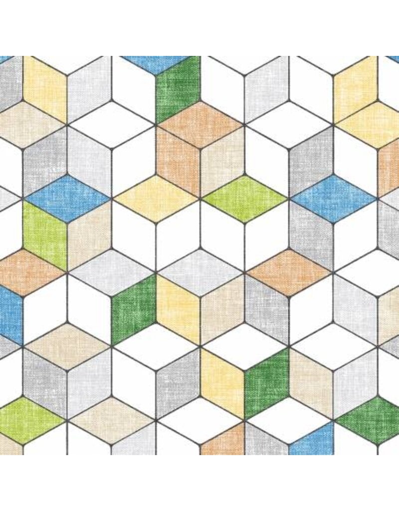 Forest glade green hexagon  - Y3156-21