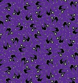 Halloween Party- Scaredy Cat Purple (1/2m)