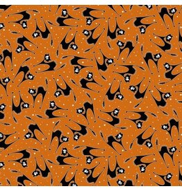 Halloween Party- Scaredy Cat Orange (1/2m)