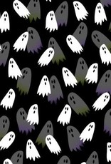 Halloween Party- Ghostly Fun Black (1/2m)