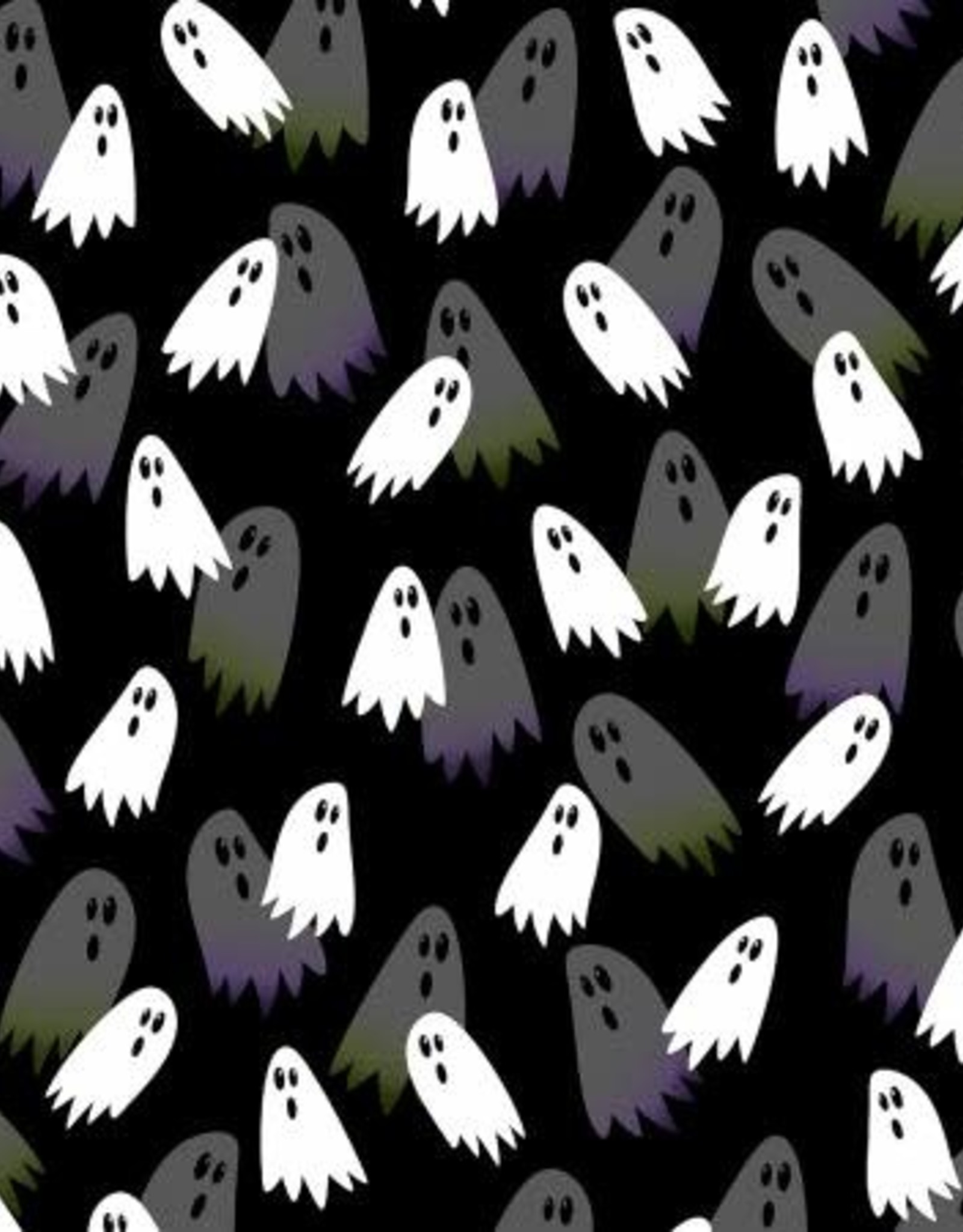 Halloween Party- Ghostly Fun Black (1/2m)
