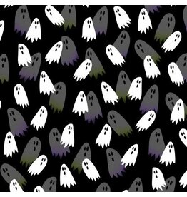 Halloween Party- Ghostly Fun Black (1/2m)