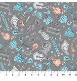 Band Practice - Grey Instruments (1/2m)