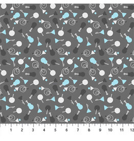 Band Practice - Dark Grey Geo Instruments (1/2m)