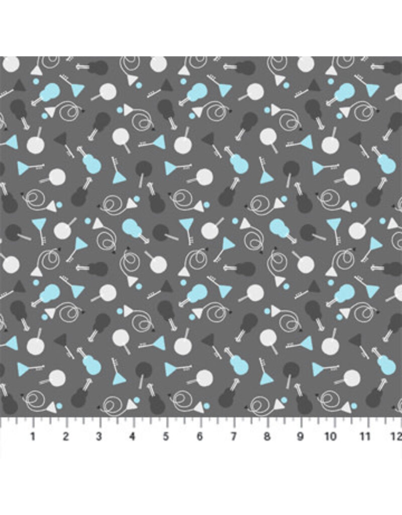 Band Practice - Dark Grey Geo Instruments (1/2m)