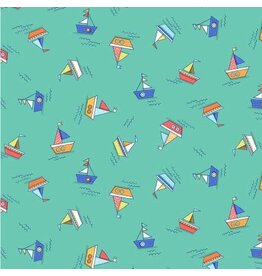 Turquoise Row Boats - DC9363 Tourq