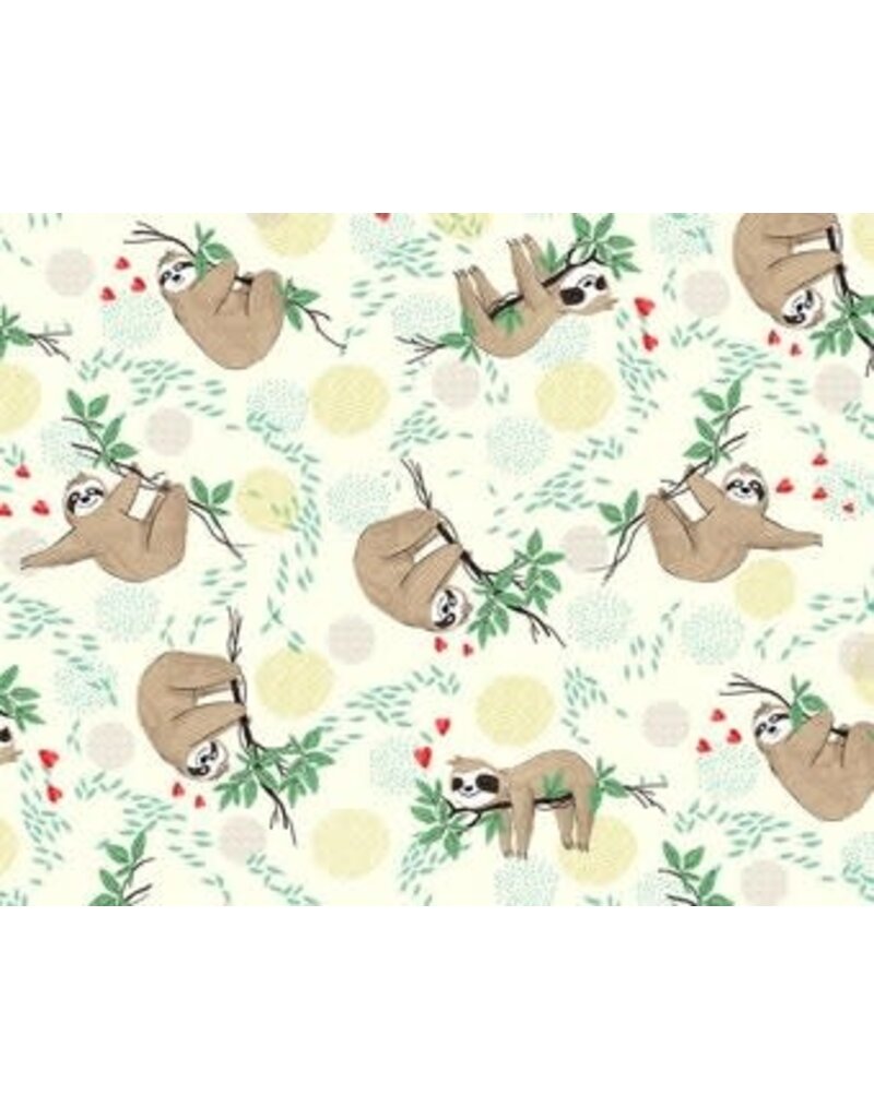 JN Harper Slow & Steady Tossed Hanging Sloths  (1/2m)- CD8847