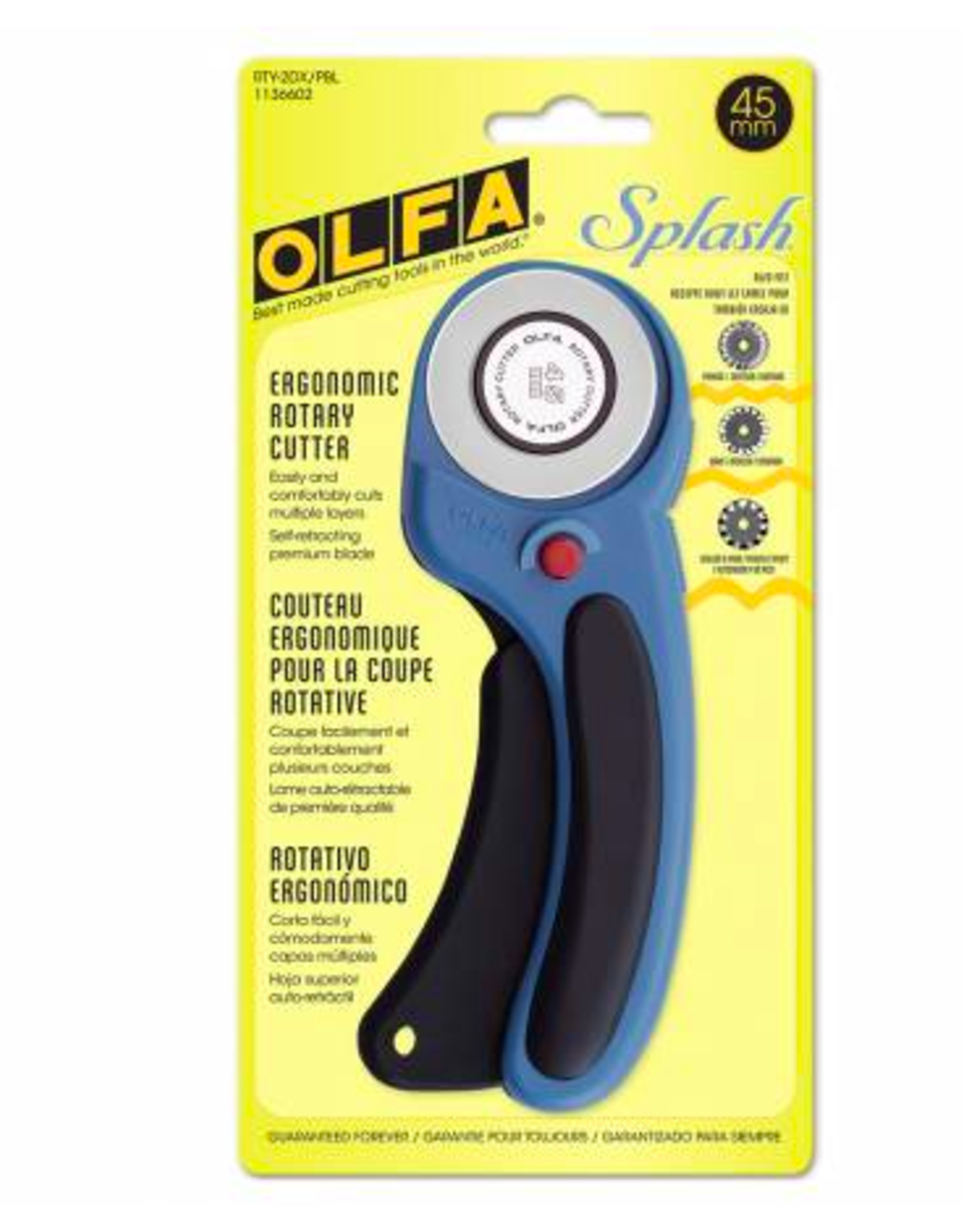 OLFA Olfa Ergonomic Rotary Cutter  Pacific Blue 45mm