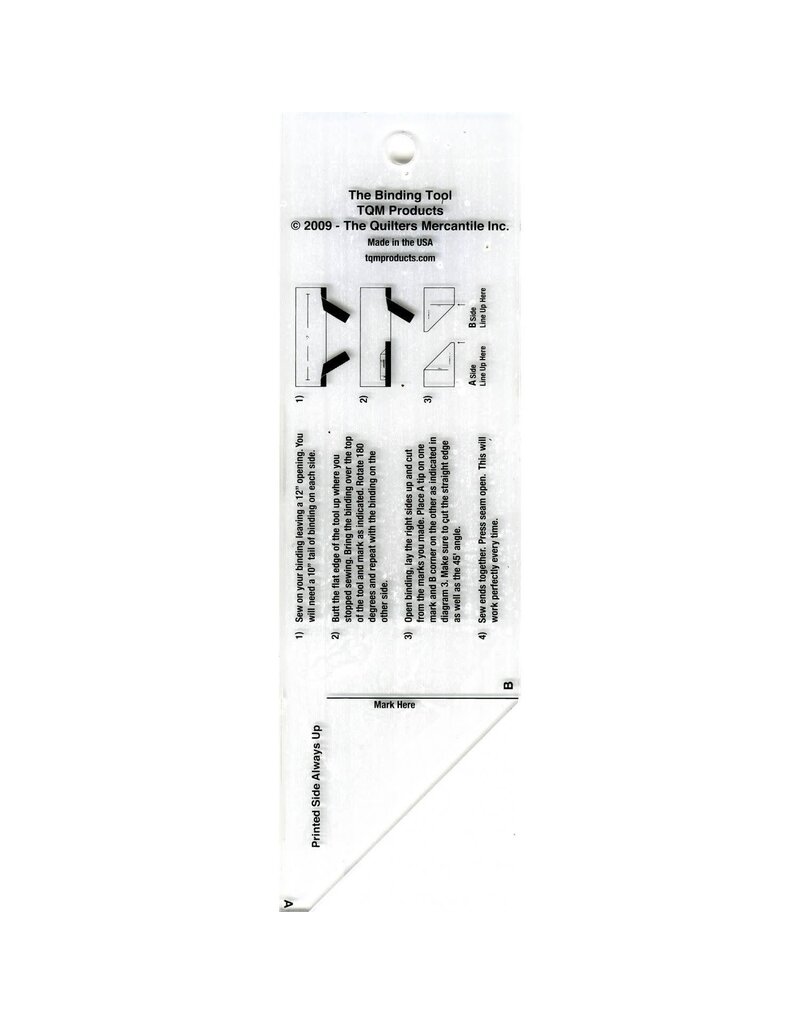 The Binding tool Template Ruler