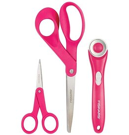 Fiskars Fabric Craft Starter Set - Hot Pink