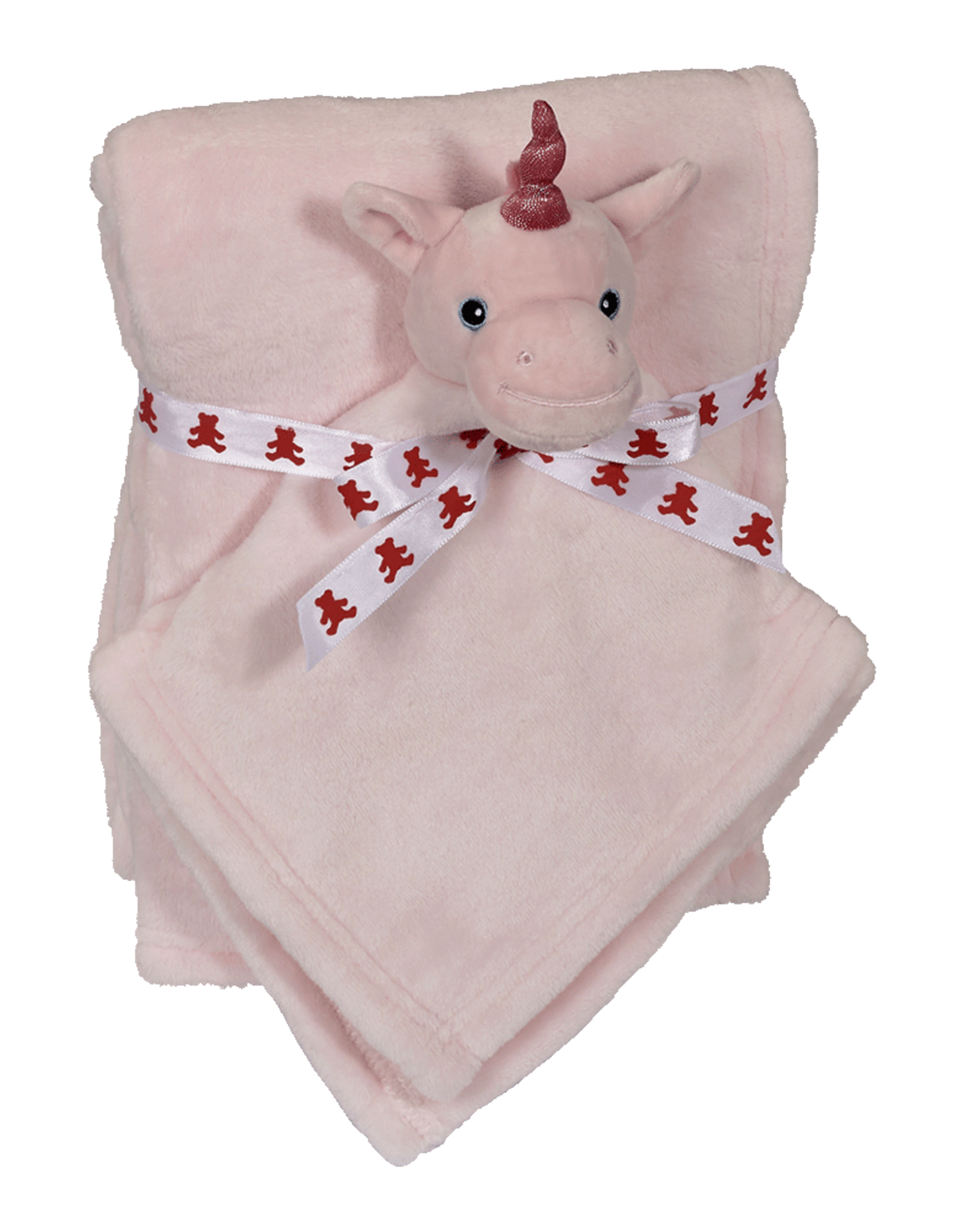 Pink unicorn blanket set