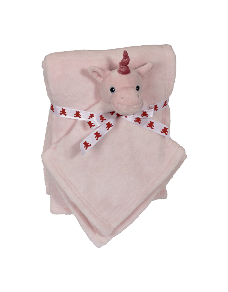 Pink unicorn blanket set