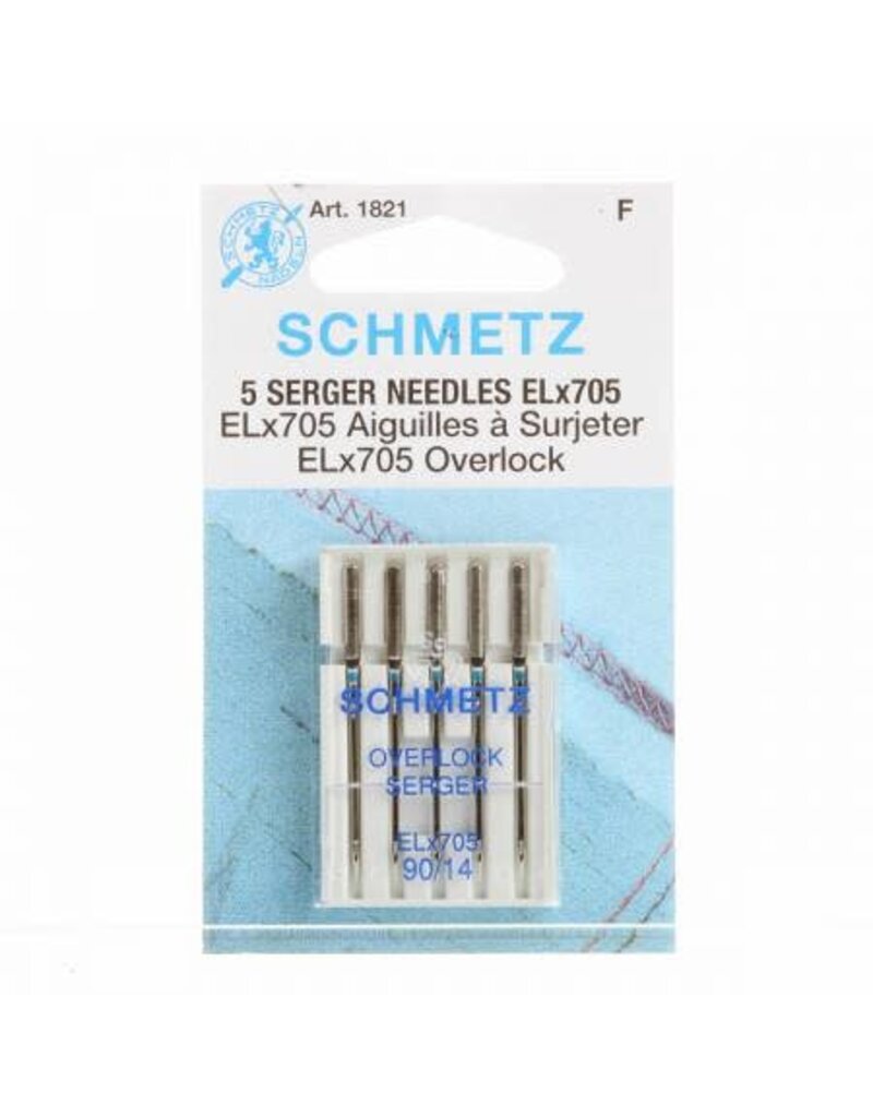 SCHMETZ #1821 Serger Needles Elx705 Carded - 90/14