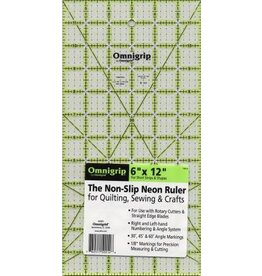 Omnigrid Omnigrip Neon Ruler 6in x 12in