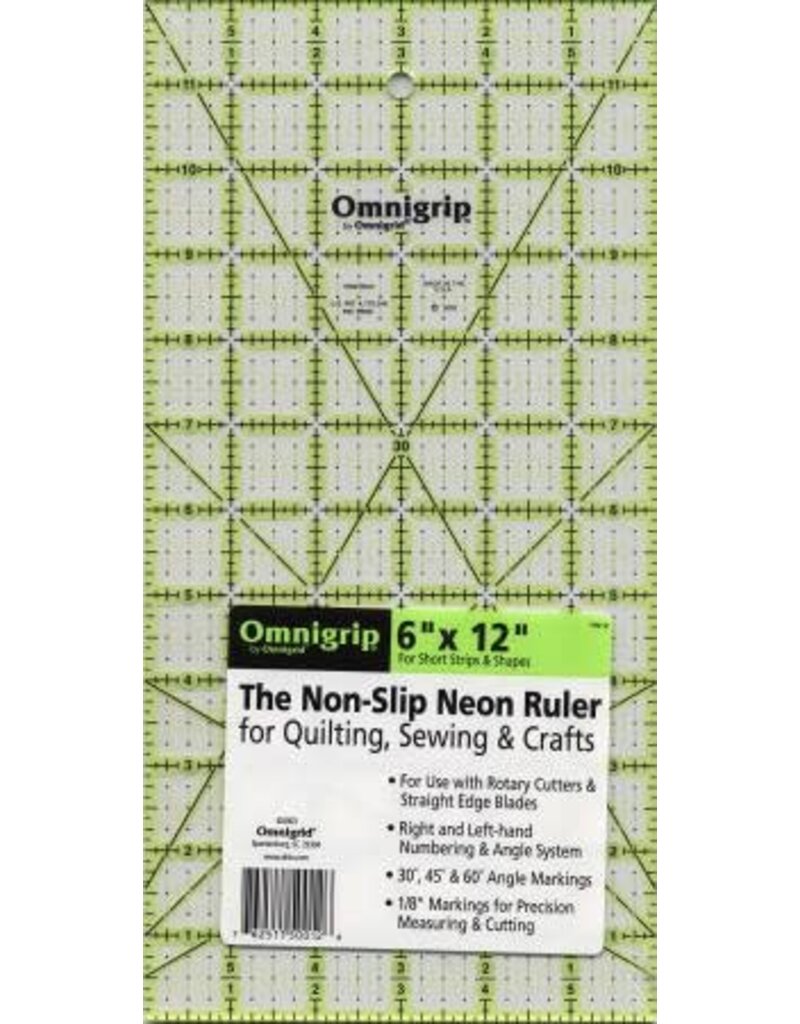 Omnigrid Omnigrip Neon Ruler 6in x 12in