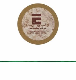 DBL Face Satin 3mm x 5m Emerald- ribbon