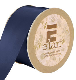 DBL Face Satin 36mm x 5m Navy - Ribbon