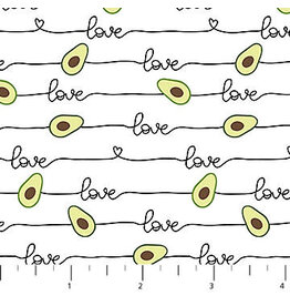 Northcott Avocado Love (1/2m) 24582-10