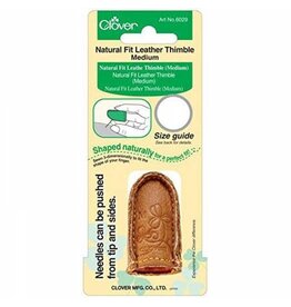 Clover Natural Fit Leather Thimble (M)