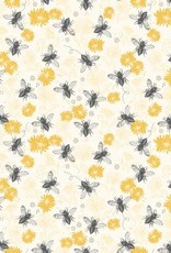 Honey Bee Floral  Parchment C11702