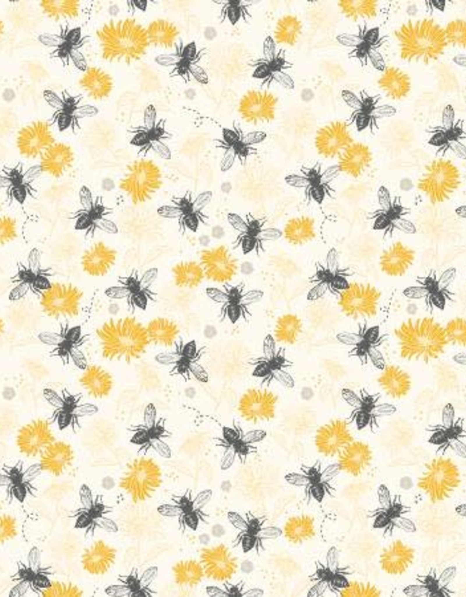 Honey Bee Floral  Parchment C11702