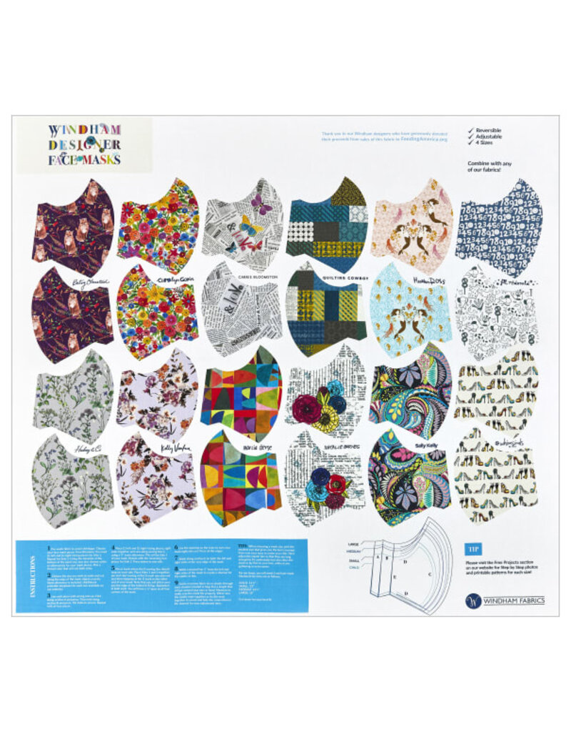 Windham Multi mask up digital pattern kit with elastic