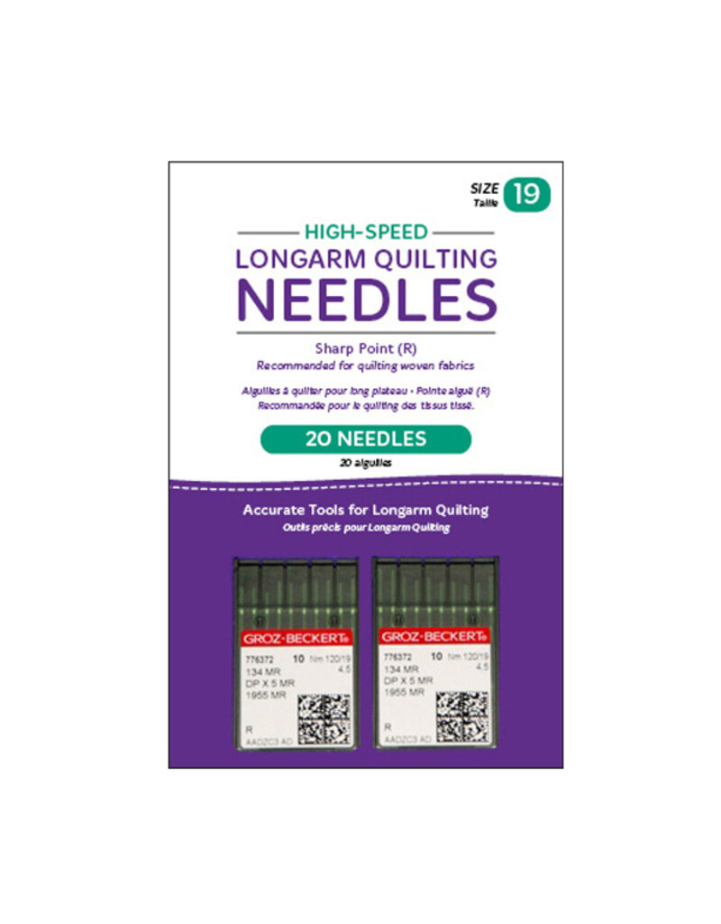 Groz-Beckert Long Arm Quilting Needle Size 19 High Speed