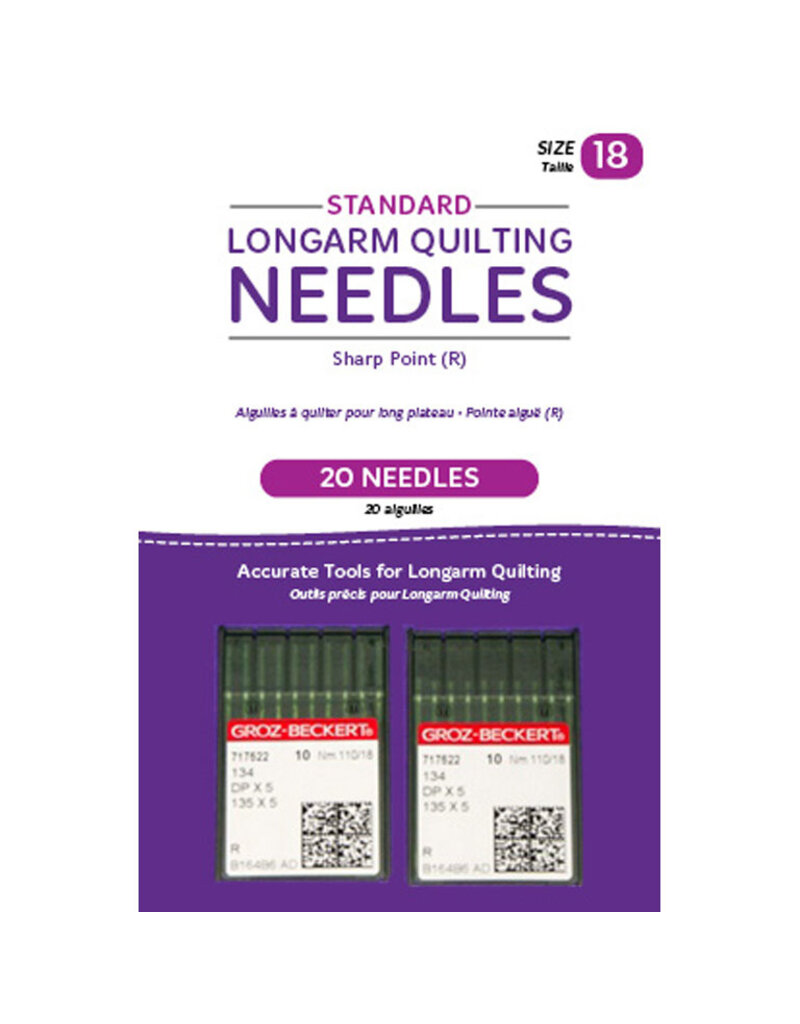 Groz-Beckert Long arm Quilting Needle Size 18 Standard