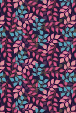 Blissful Blooms Vines navy (1/2m) - RBC11914