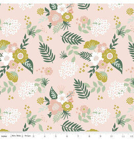 Hibiscus flowers blush (1/2m) - RBC11543-BLS