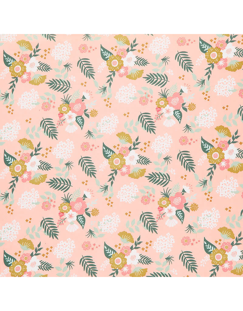 Hibiscus main blush (1/2m) - RBC11542-BLS