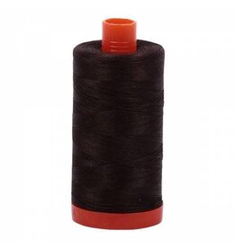 Aurifil Mako Cotton Thread Solid 50wt - Very Dark Bark (1130)