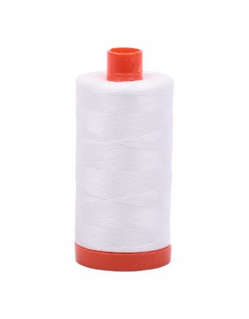 Aurifil Mako Cotton Thread Solid 50wt - Natural White (2021)